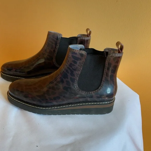Cougar Brown Kensington Leopard Print Boots size 9 - Picture 3 of 7